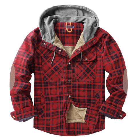 Men‘s Warm Pocket Casual Hoodie Jacket Outwear